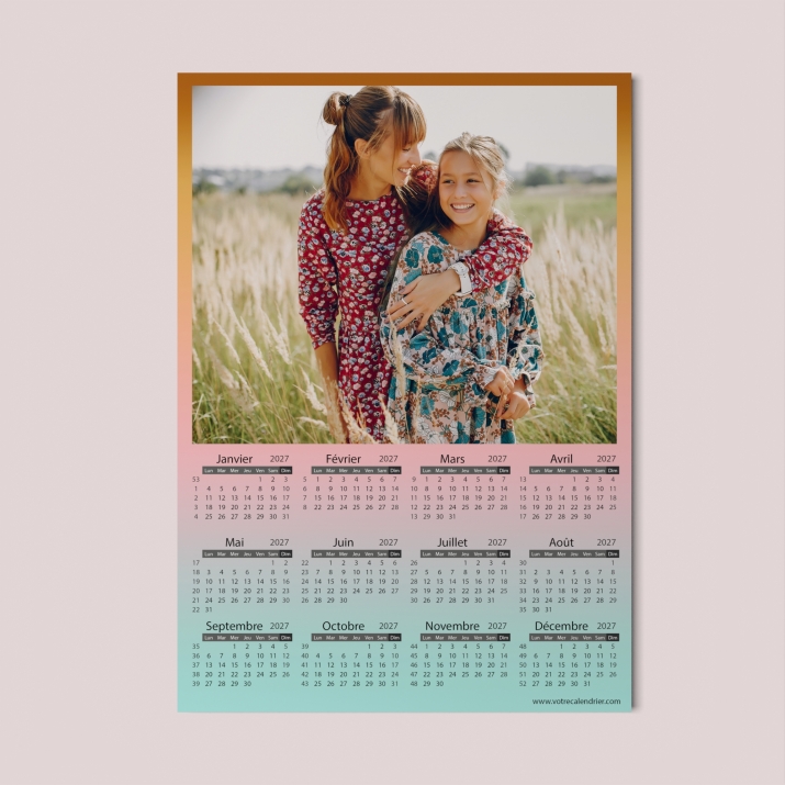 Calendrier poster photo