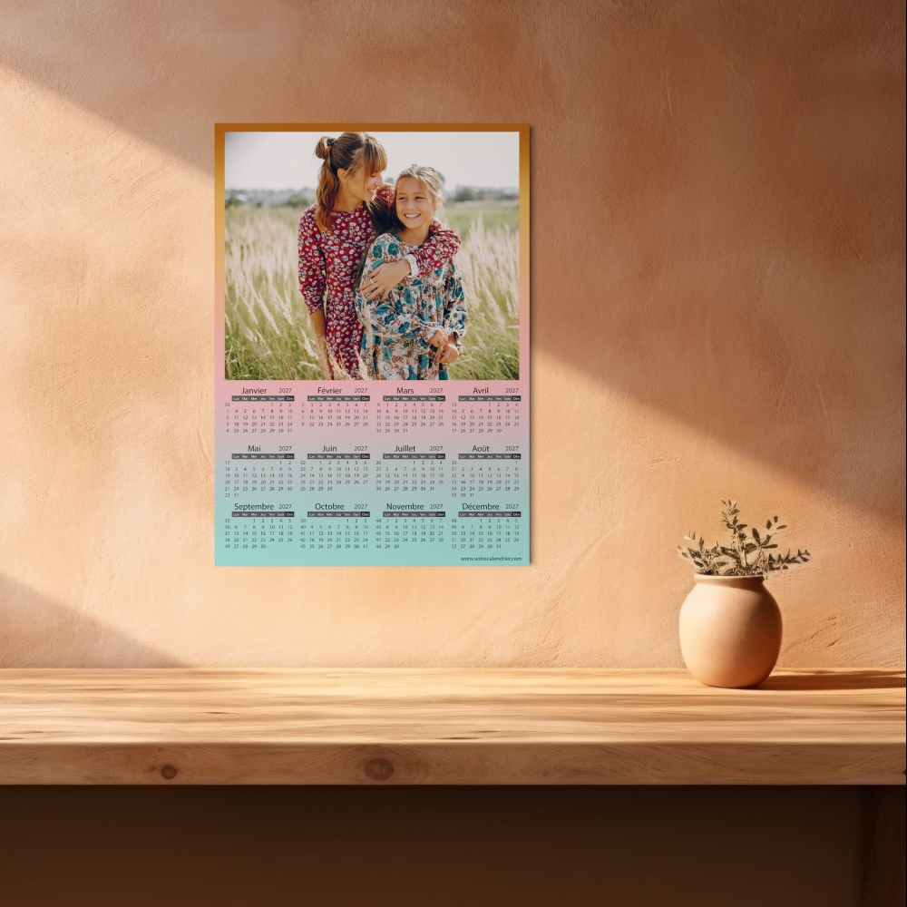 Calendrier poster photo