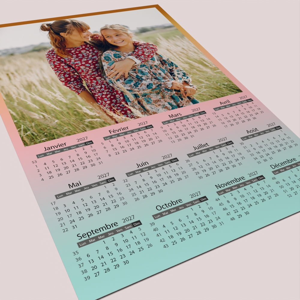 Calendrier poster photo