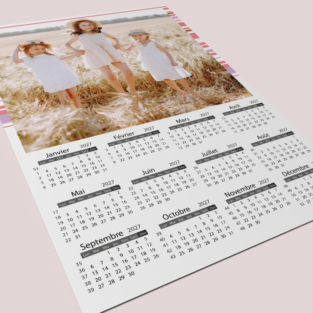 Calendrier poster photo