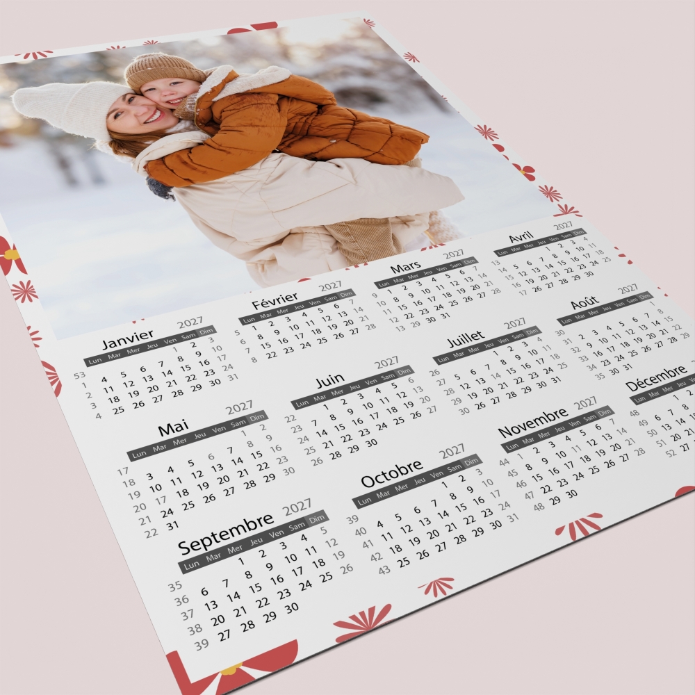 Calendrier poster photo