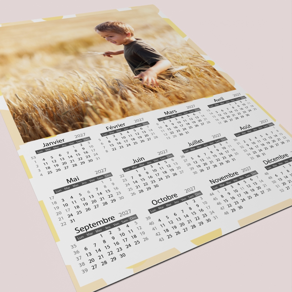 Calendrier poster photo