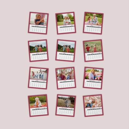 Calendriers magnétiques 12 planches
