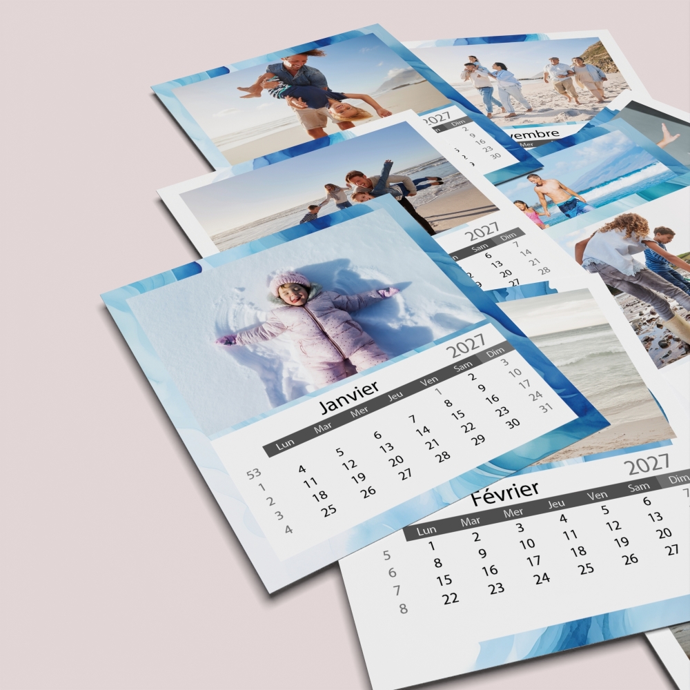 Calendriers magnétiques 12 planches