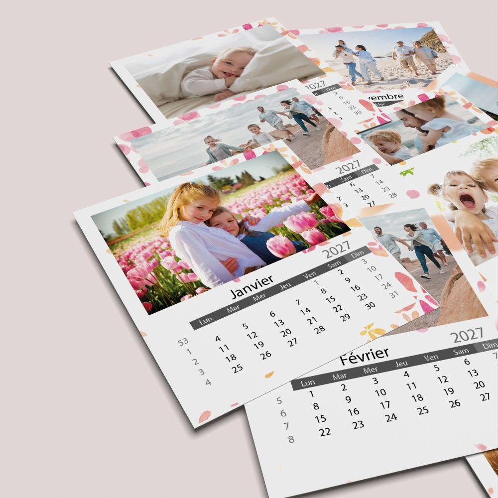 Calendriers magnétiques 12 planches