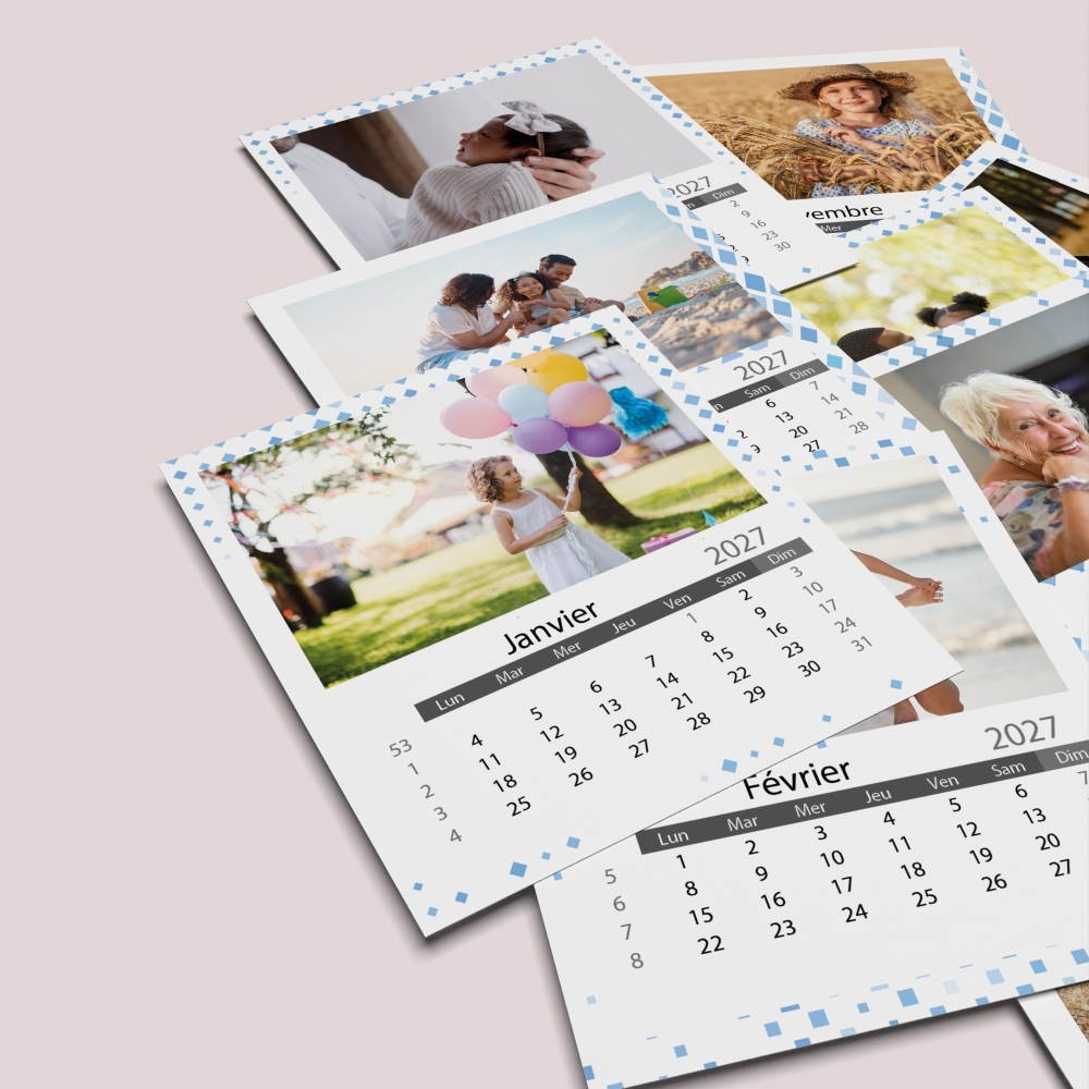 Calendriers magnétiques 12 planches