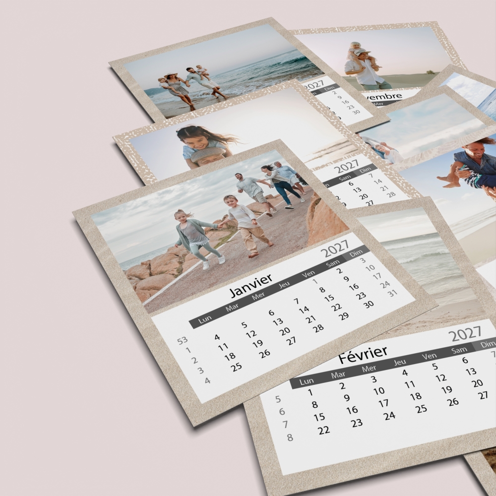 Calendriers magnétiques 12 planches