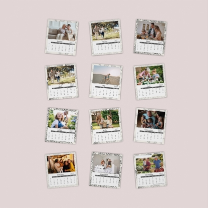 Calendriers magnétiques 12 planches