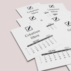Calendriers magnétiques 12 planches