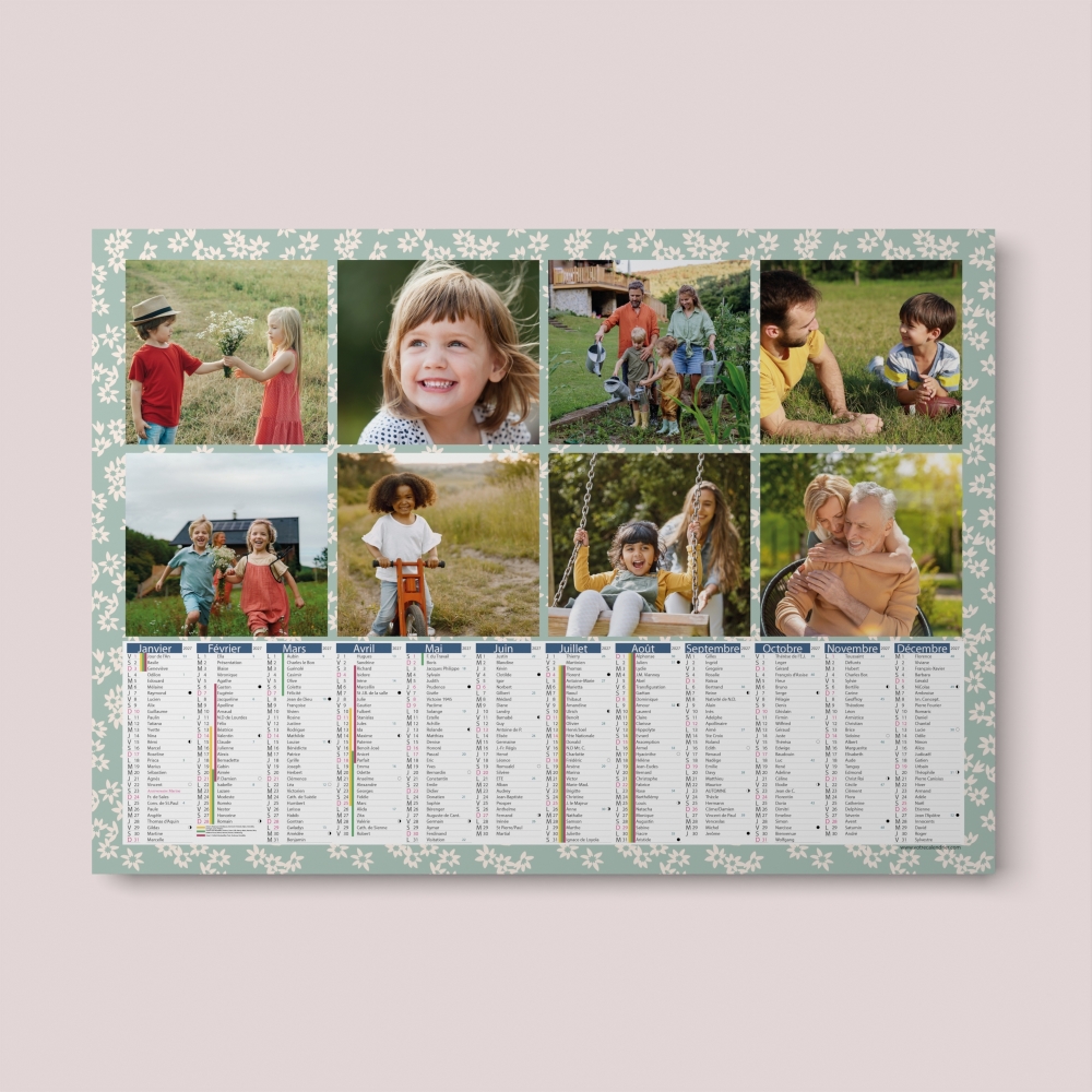 Calendrier photo bancaire