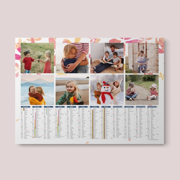 Calendrier photo bancaire