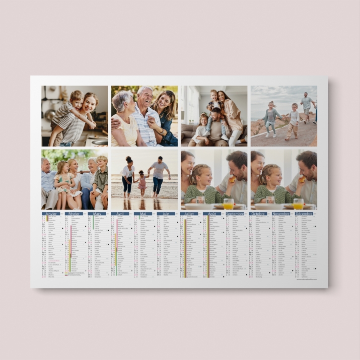 Calendrier photo bancaire