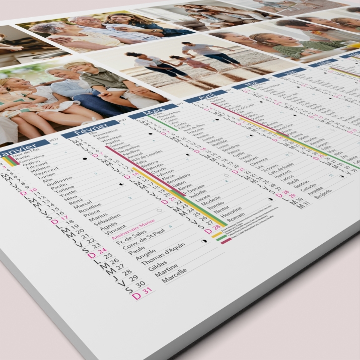 Calendrier photo bancaire