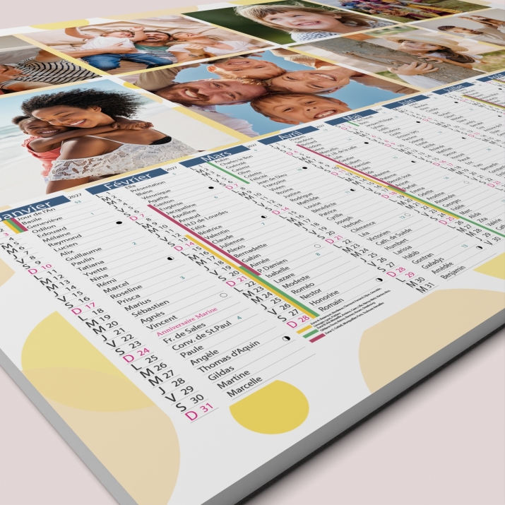 Calendrier photo bancaire