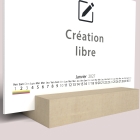 Calendrier sur bois pano