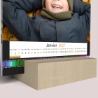 Calendrier sur bois carré
