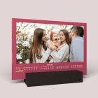 Calendrier sur bois pano