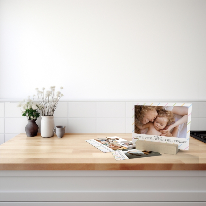 Calendrier sur bois pano