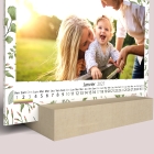 Calendrier sur bois pano
