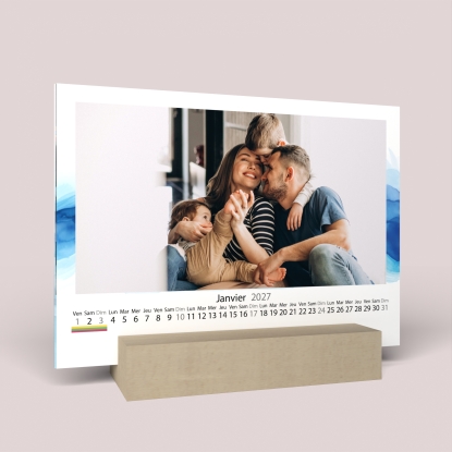Calendrier sur bois pano