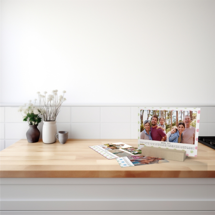 Calendrier sur bois pano