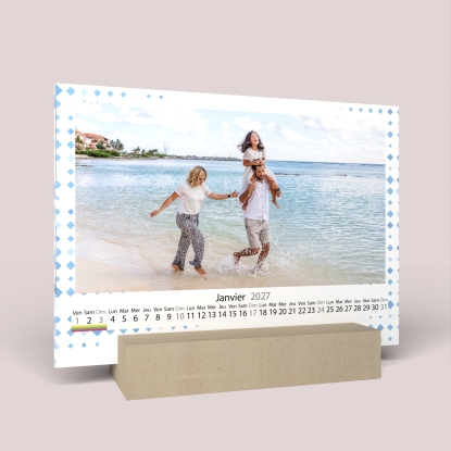 Calendrier sur bois pano