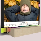 Calendrier sur bois pano