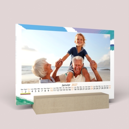 Calendrier sur bois pano