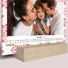 Calendrier sur bois pano