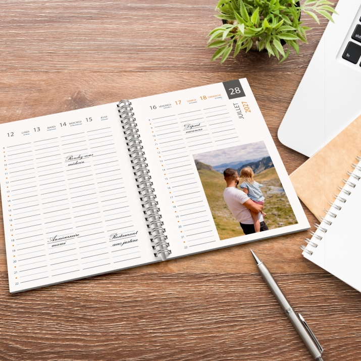 Agenda photo personnalisé