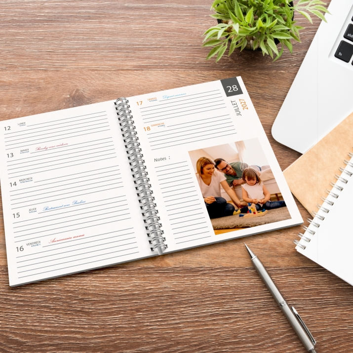Agenda photo personnalisé
