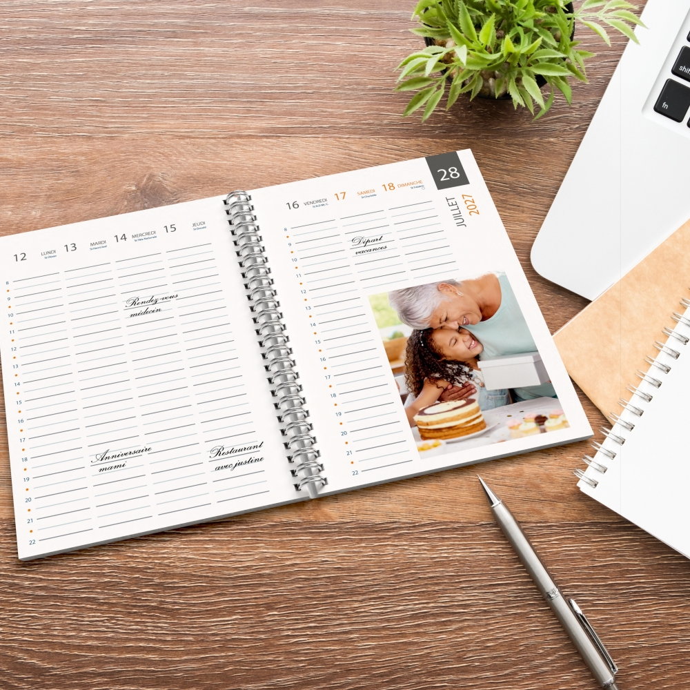 Agenda photo personnalisé