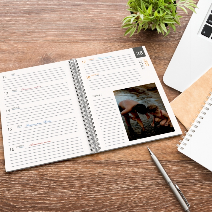 Agenda photo personnalisé