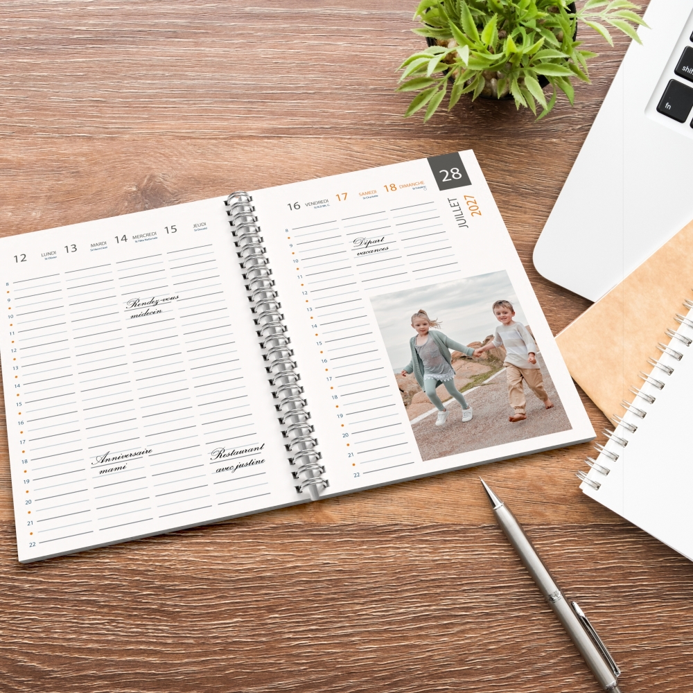 Agenda photo personnalisé