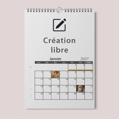 Calendrier PHOTO DATE