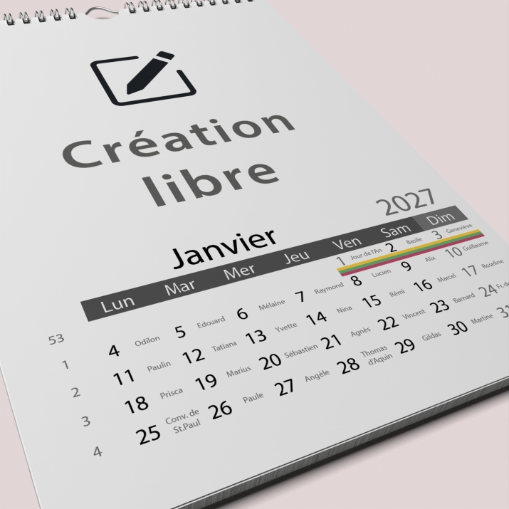 Calendrier PHOTO CLASSIQUE