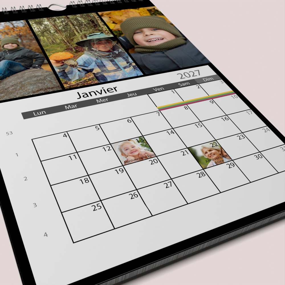 Calendrier PHOTO DATE