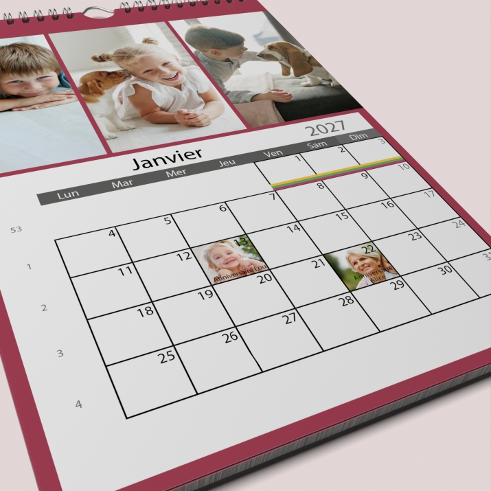 Calendrier PHOTO DATE
