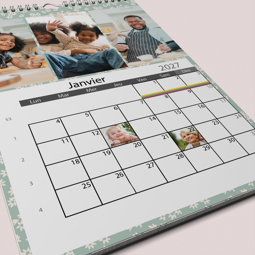 Calendrier PHOTO DATE