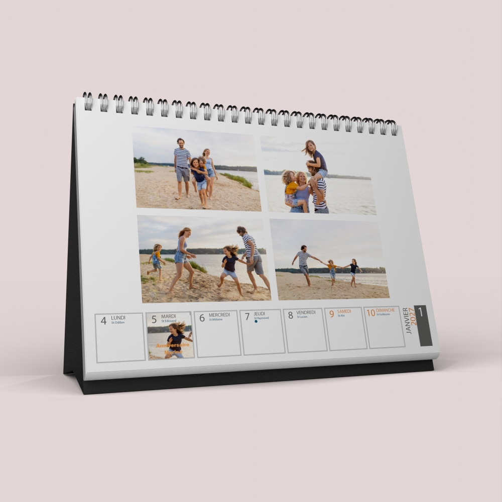Calendrier de bureau semainier