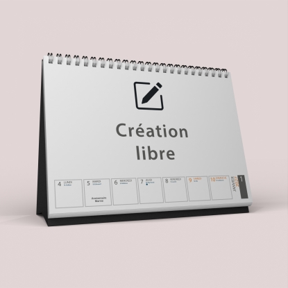 Calendrier de bureau semainier