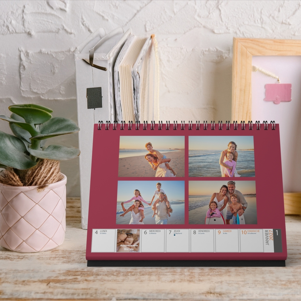 Calendrier de bureau semainier