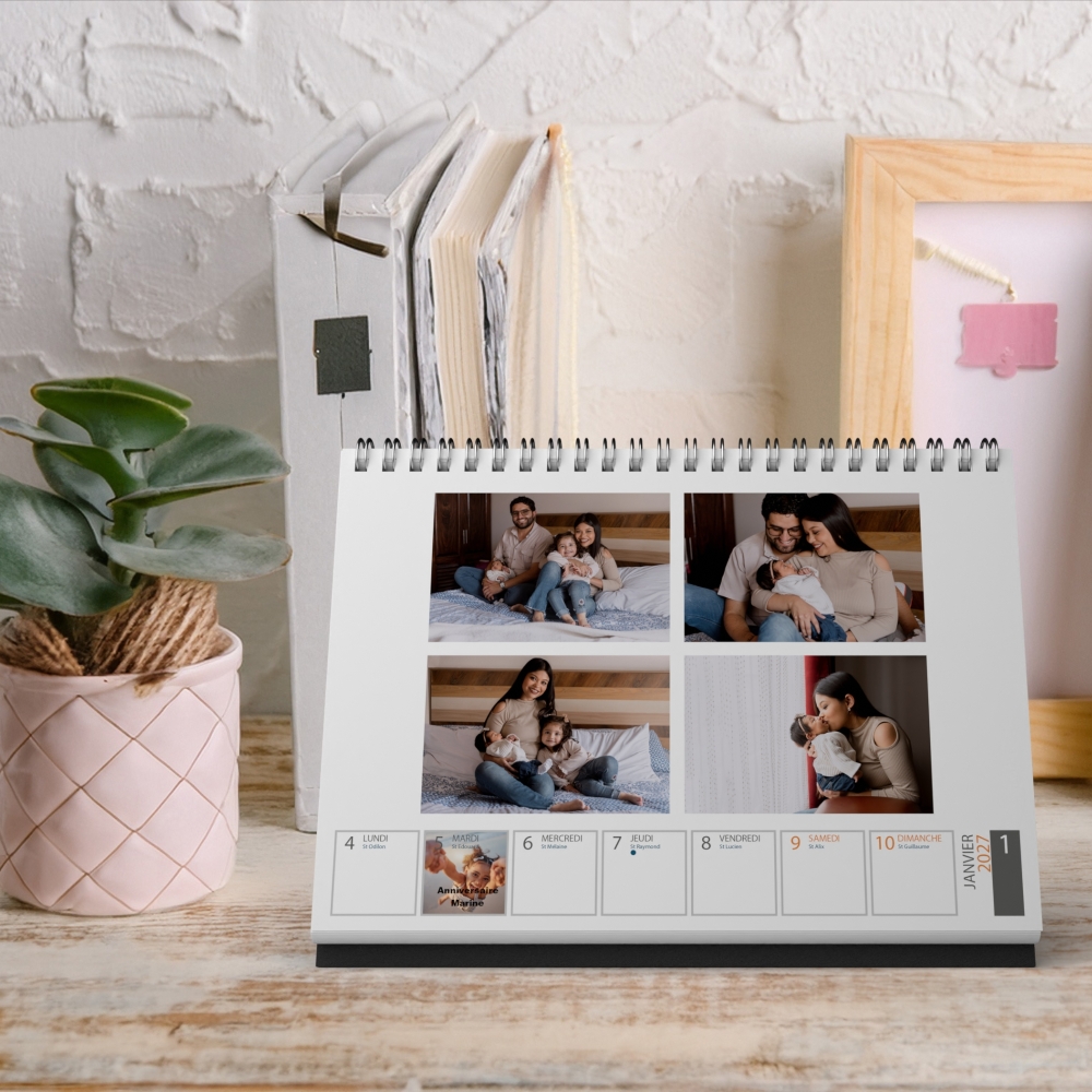 Calendrier de bureau semainier