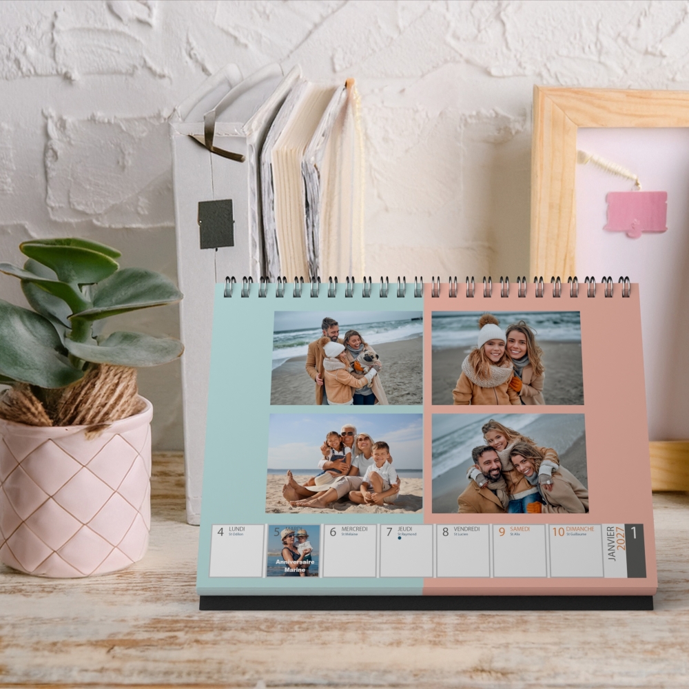 Calendrier de bureau semainier