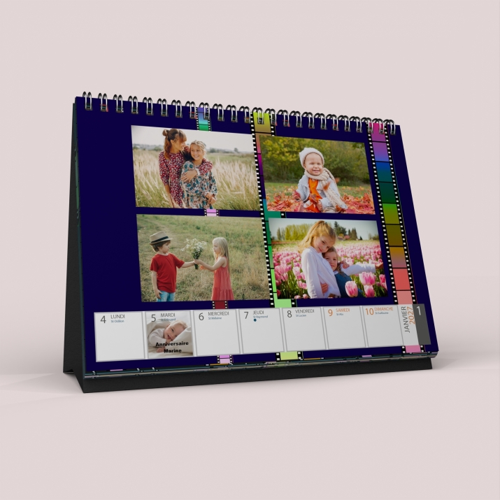 Calendrier de bureau semainier