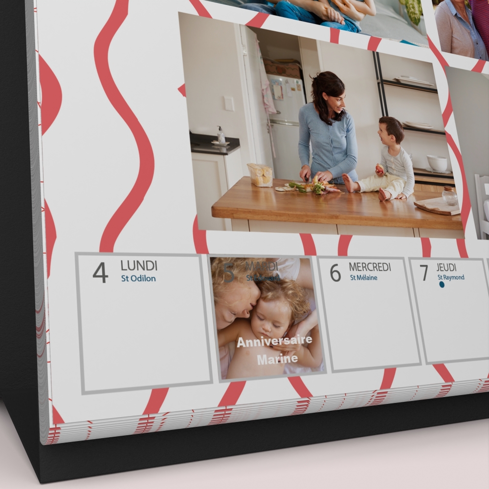 Calendrier de bureau semainier