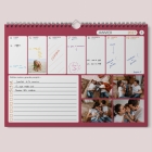 Calendrier photo mural semainier