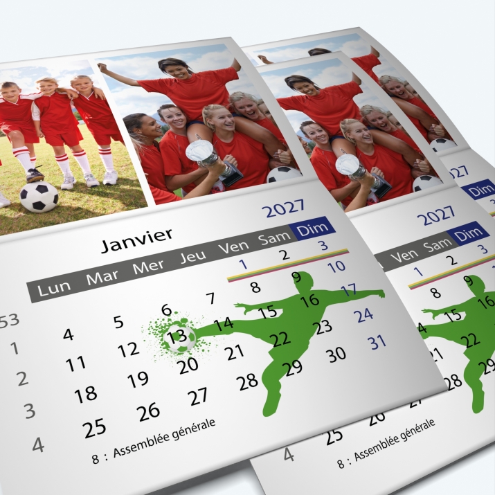 Calendrier agrafé Classic - Minimum de commande : 25 exemplaires