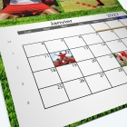 Calendrier agrafé Photo Date