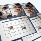 Calendrier agrafé Photo Date